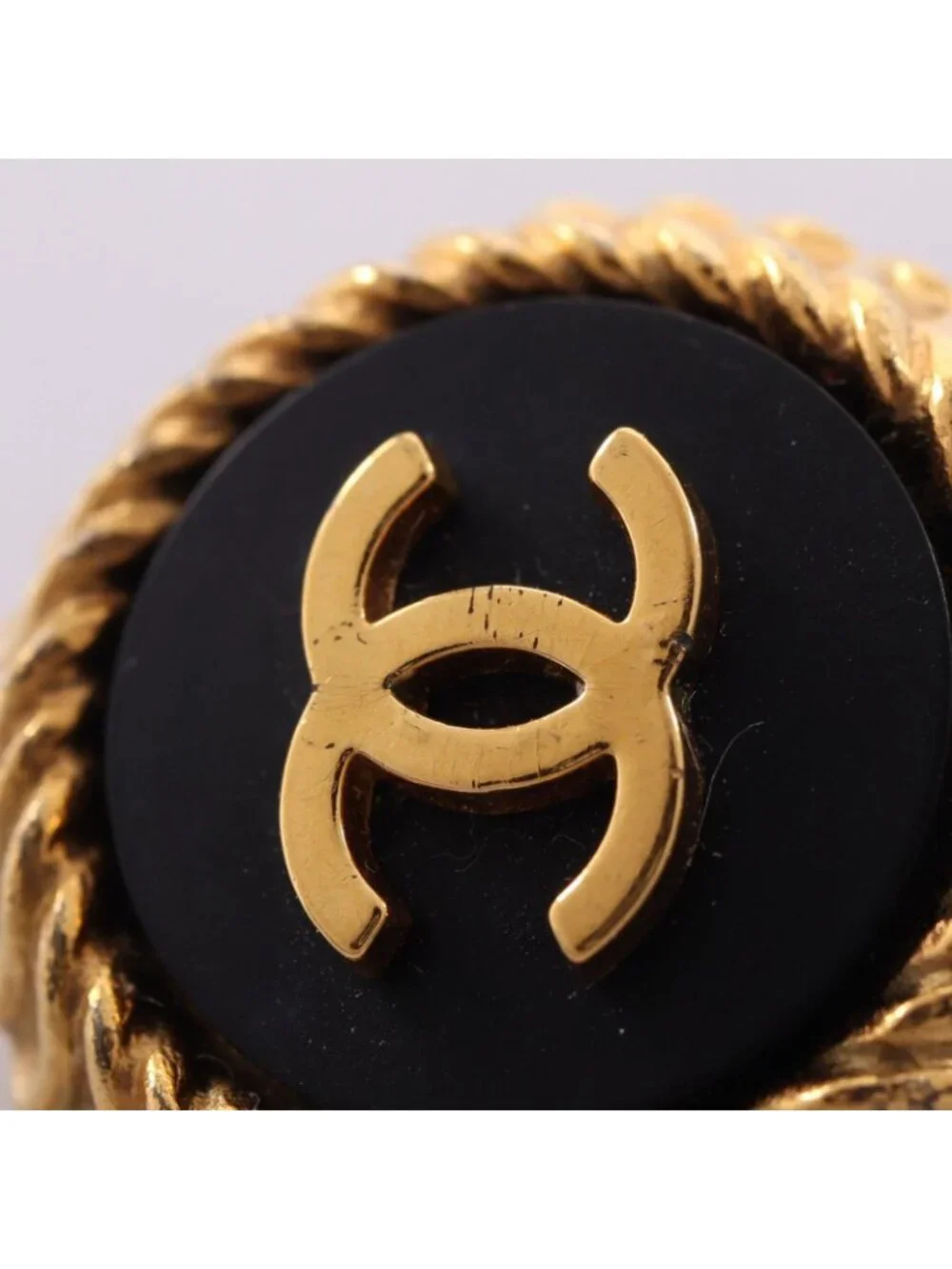 Chanel 95P Earrings CC Logo Round